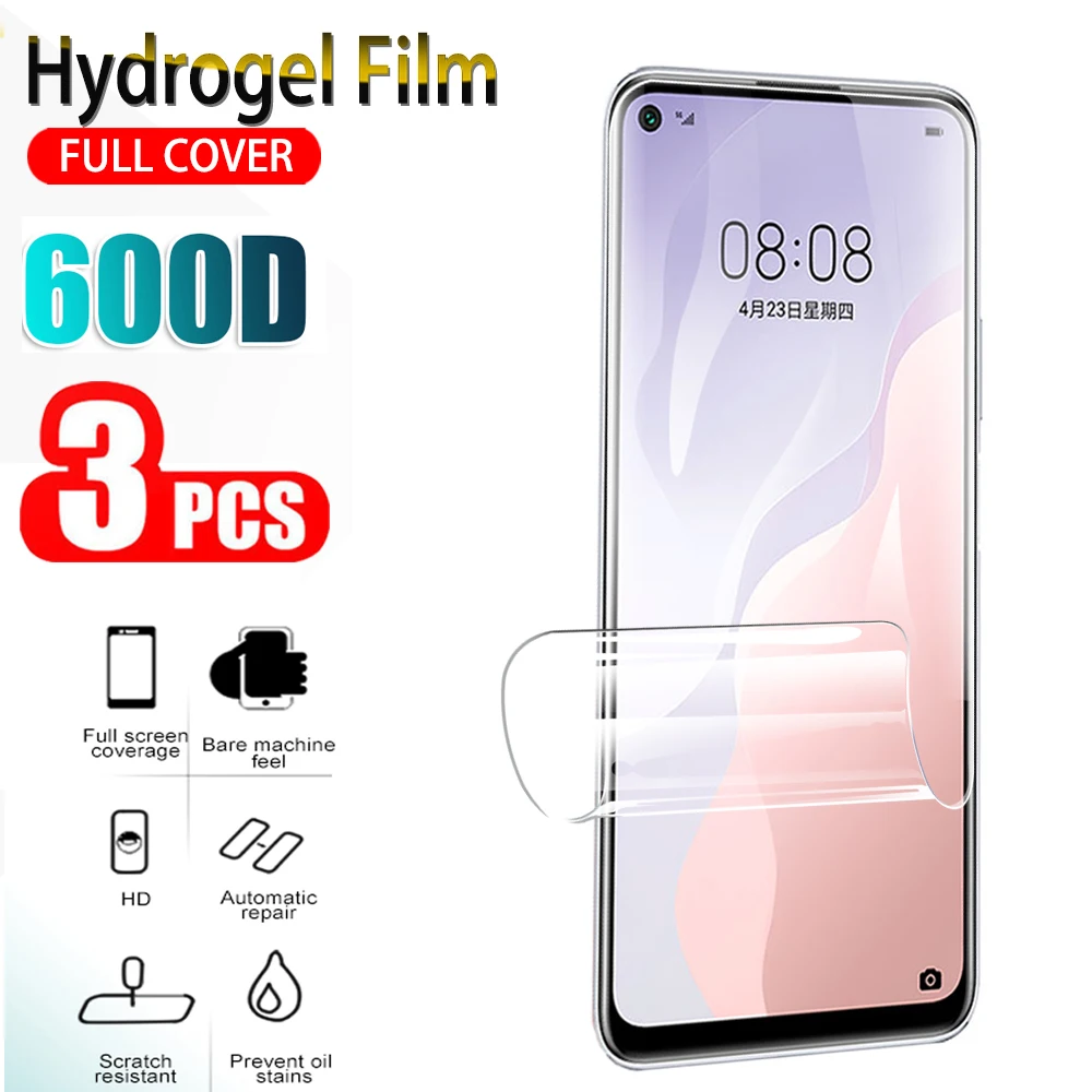 Гидрогелевая пленка 3 шт. защитная для экрана Huawei nova 7 se 7i 6se 4e мягкая huawei Nova Lite