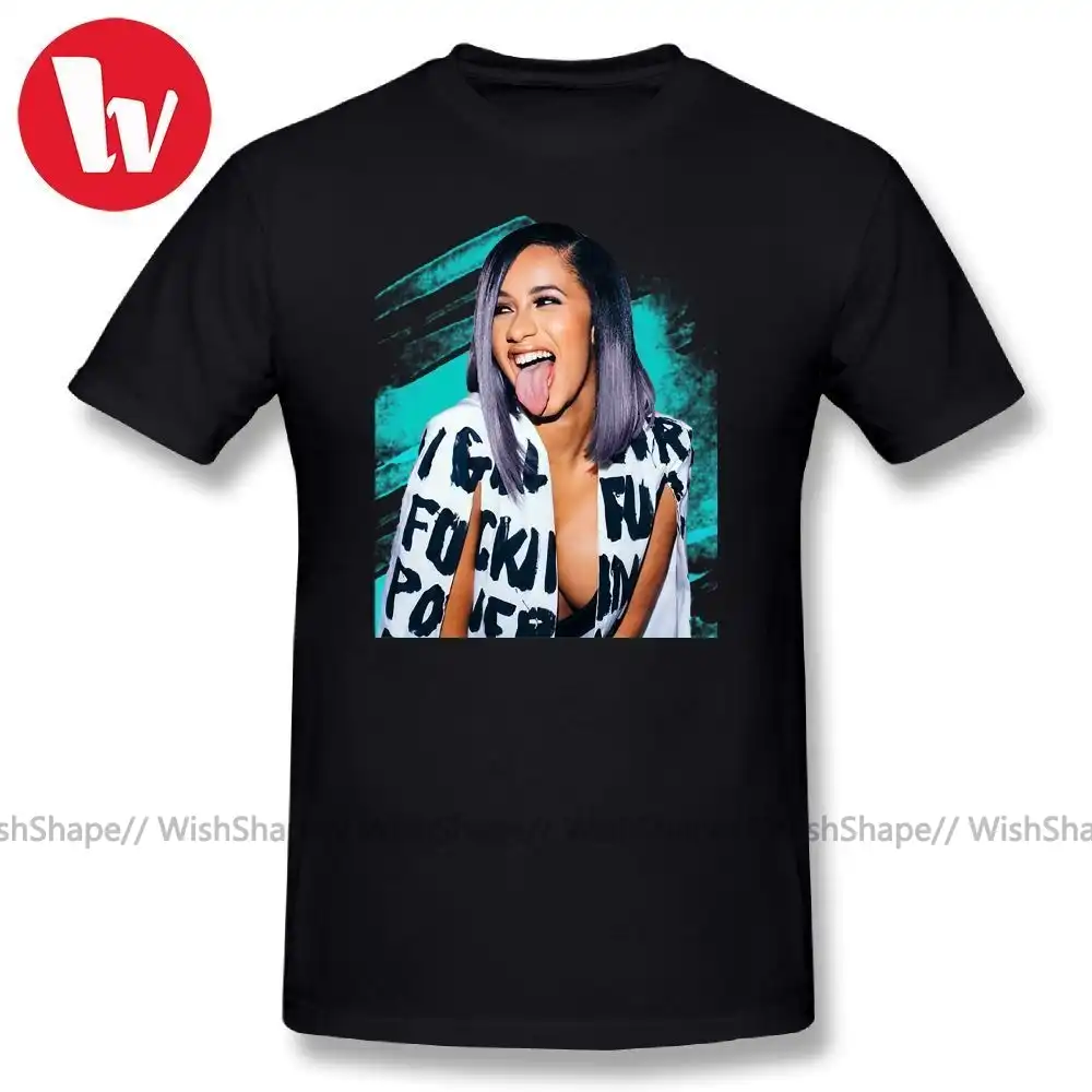 Cardi b t camisa personagem impressão t shirts moda camisetas de algodão básico camiseta plus size 5xl 6xl|Camisetas| - AliExpress