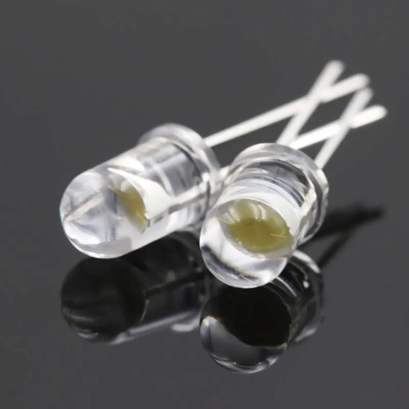 5 мм круглый белый светильник с коротким каблуком и высоким дисплеем 95