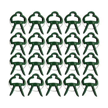 

20pcs Tomatoes Fastener Adjusting Bundling Vine Vegetables Flower Garden Tool Tied Branch Greenhouse Plants Clips Fixed Clamping