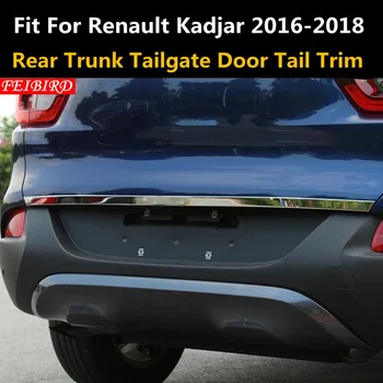 

Stainless Steel Rear Trunk Tailgate Door Tail Bottom Lid Streamer Cover Decoration Trim For Renault Kadjar 2016 2017 2018