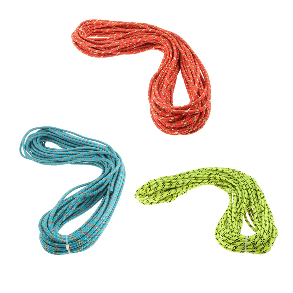6mmx30m Climbing Safety Auxiliary Rope Static Cord Rescue Mountain