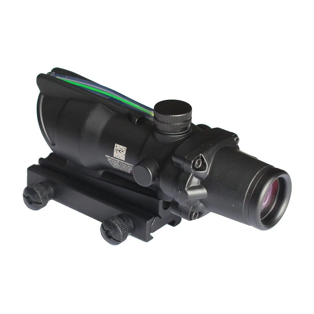 SPINA оптический Охотничий Прицел ACOG 4X32 оптика из настоящего волокна красный