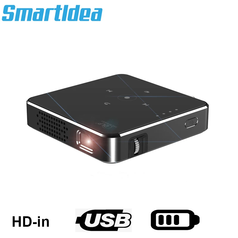 new projector Smartldea P30 Mini dlp HD Projector support 1080p build in Battery Capacity wired Phone Mirroring proyector Home Theater beamer wall projector Projectors