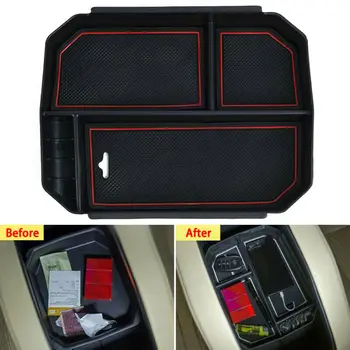 

1pc Storage Box Center console Tray Black For Toyota Highlander 2016-2019