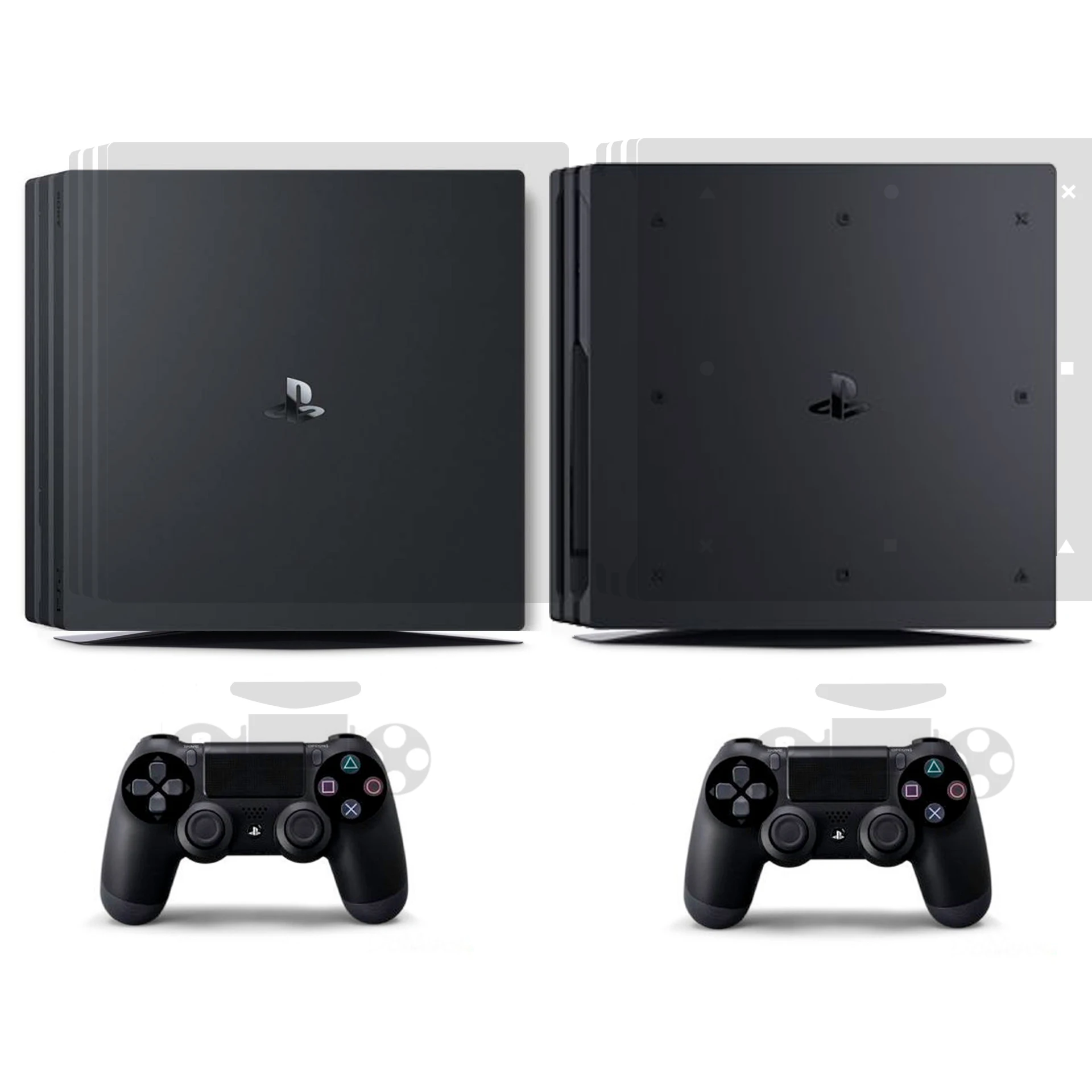 Прозрачная Виниловая наклейка для sony PS4 PRO playstation 4 PRO и 2 контроллера Скины наклейки s