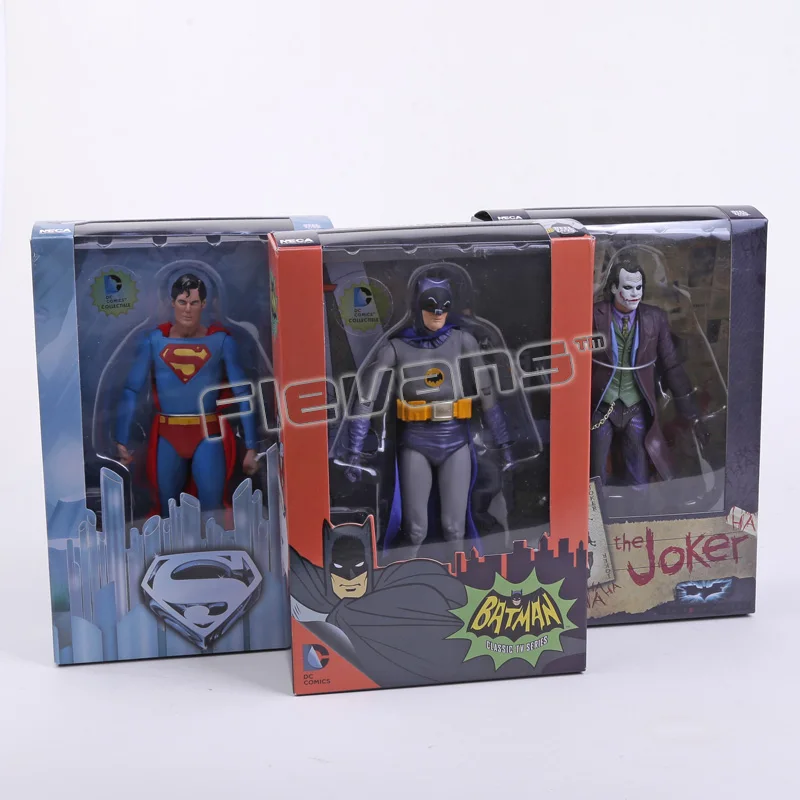 NECA " DC комиксы БЭТМЭН Супермэн Джокер Классическая фигурка коллекция ПВХ фигурка игрушка