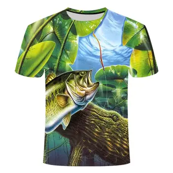 

new men's casual 3D printed T shirt Asian t-shirt heart-shaped fish-shaped design short sleeve 3D Tshirt fish-shaped t shirt