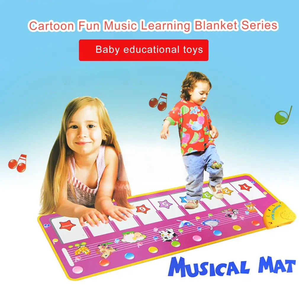 

Children'S Music Carpet Game Carpet Flash Piano Blanket Purple Piano Mat Pedal Dance Blanket Toy Professional