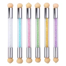 Стиль маникюрная ручка для вымешивания точками карандаш фототерапия Stippling клей hai mian bi двуглавая вода