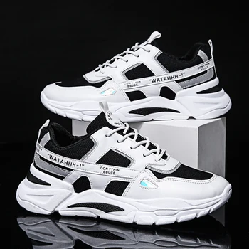 

2020 New Men's Casual Shoes Thick Bottom Daddy Shoes Sneakers Zapatos De Hombre Non-slip Walking Shoes Men Casual Shoes Men