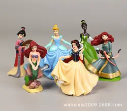 6-Dreamy Fairy Tale Princess Garage Kit кукла микро пейзаж креативная игрушка украшение мультфильм анимация украшение торта