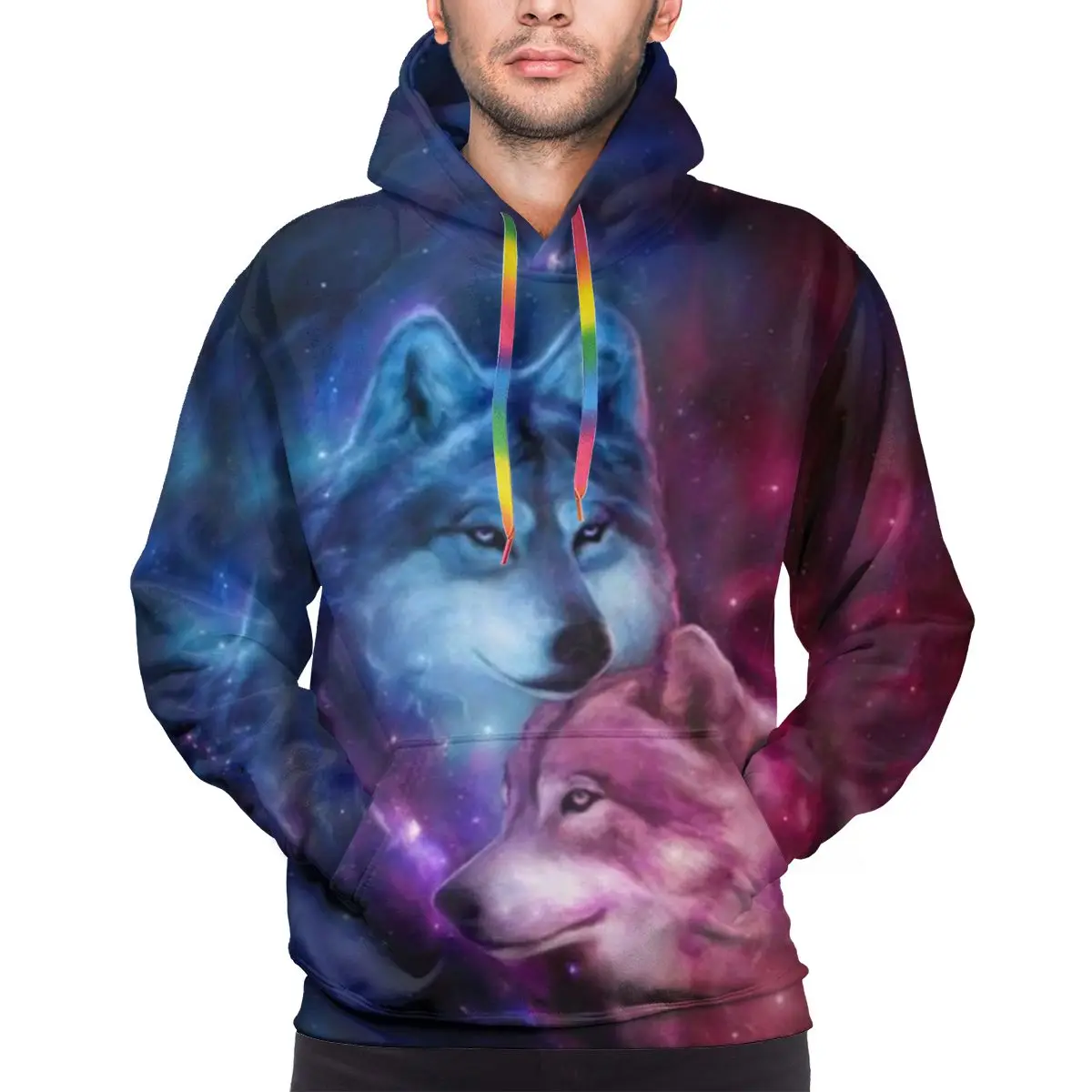 

NOISYDESIGNS Personality Hoodie Wolf 3D Print Men Boys Hoodies Sweatshirt Children Clothes Autumn Winter High Quality Sweatshirt