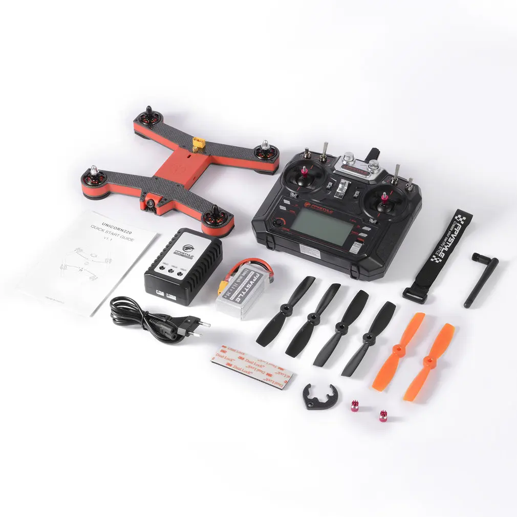

FOV 5.8G 8 Channels 2204 Motor 700 TVL FPV Racing Drone FOR 220 Carbon Fiber Frame Less Wiring 90 degrees Viewing Angle Red