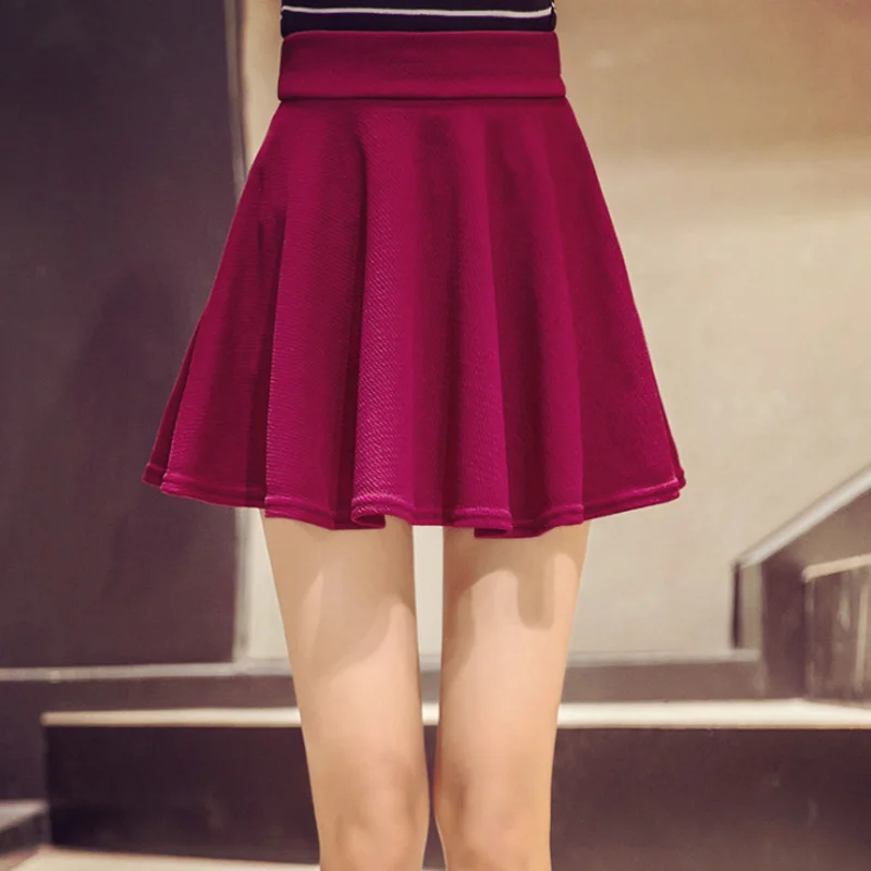 cute skirt Короткая юбка для скейтера, мини юбки, Женская плиссированная юбка на осень и зиму, Рождественская юбка с высокой талией, Saias, Корейская Faldas Mujer Moda,, красная - Цвет: cute skirt