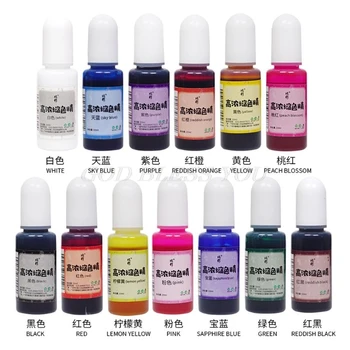 

10ML Flower Favor Epoxy Resin Pigment Ink Colorant Dye Resin Jewelry Making Tool Pigment Drop Shipping