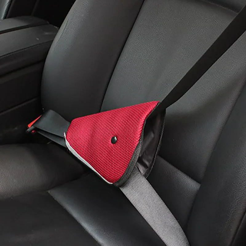 

Car for Children's Mesh Safety Belt Regulator Car Mounted Practical Safety Belt Triangular Fixed Device Safety Belt Sheath