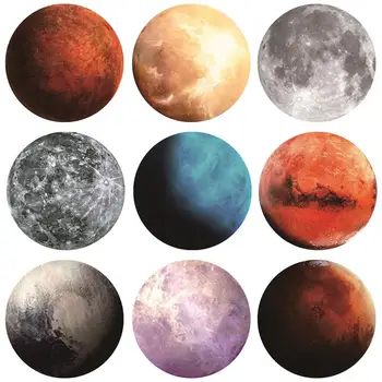 

Round Mouse Pad Planet Series Mat Computer Peripherals Accessory Earth/Venus/Mars/Mercury/Jupiter/Pluto/Rainbow Moon/Black Moon