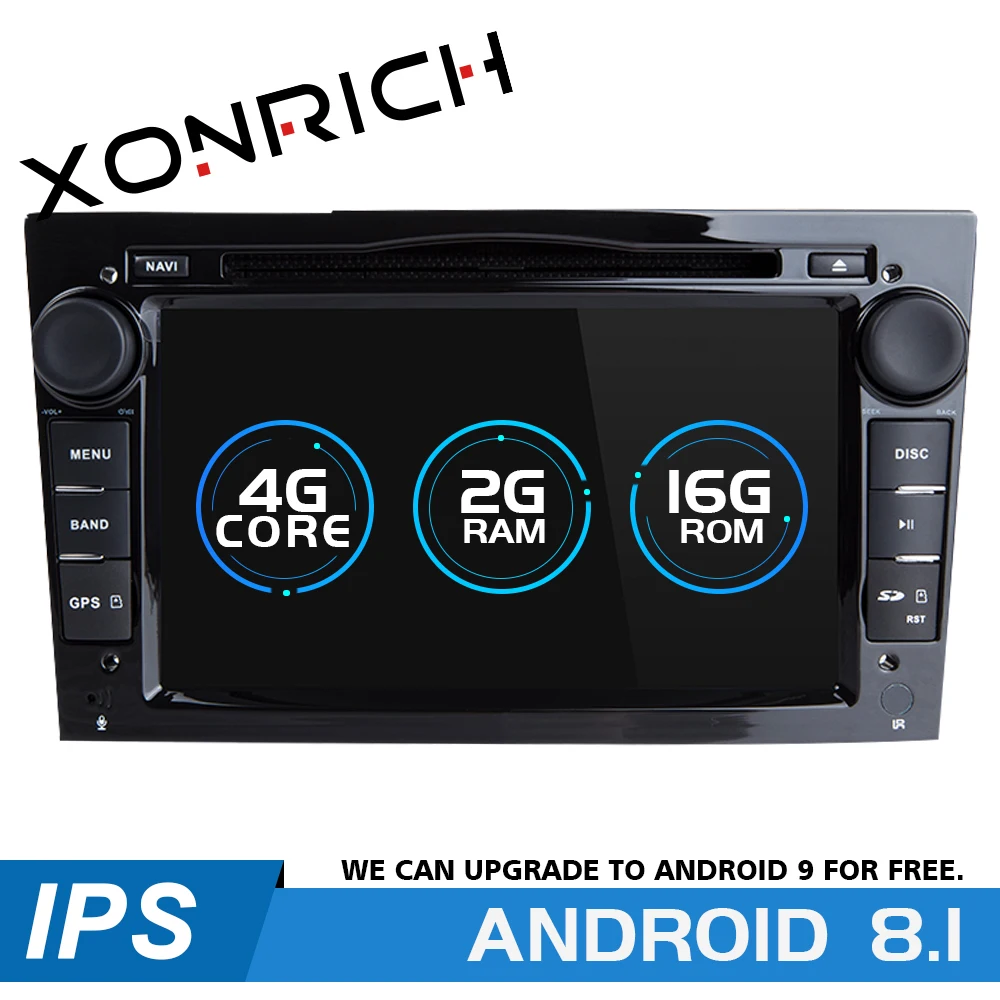 

2Din Android 8.1 Car Radio Multimedia for Opel Vauxhall Astra H G J vivaro Vectra C Antara Zafira B Corsa D Meriva Navigation