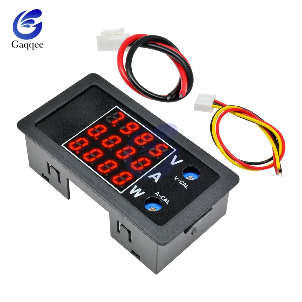 litmus paper DC 0-100V 10A 1000W LED Digital Voltmeter Ammeter Wattmeter Voltage Current Power Supply Energy Meter Detector Tester Monitor audio oscilloscope Measurement & Analysis Tools