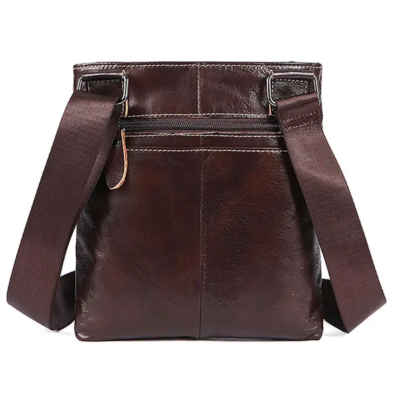 MVA Men's Bag Messenger Bag Men's Leather Shoulder Bag Men's Small Casual Messenger Bag for Ipad 703