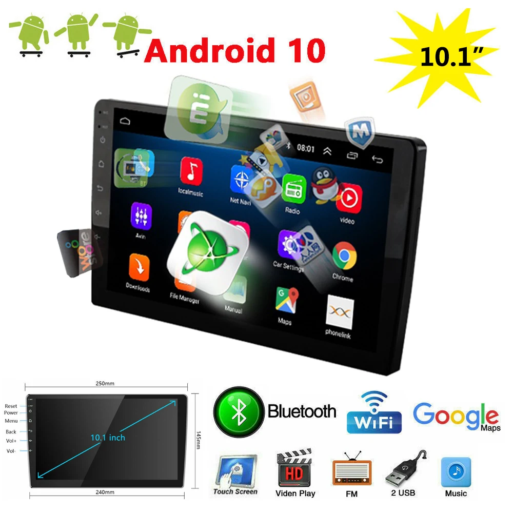 

10.1 Inch 2 Din Android 10 Car Radio Multimedia Video Player Universal Auto Stereo For Volkswagen Nissan Hyundai Kia toyota LADA