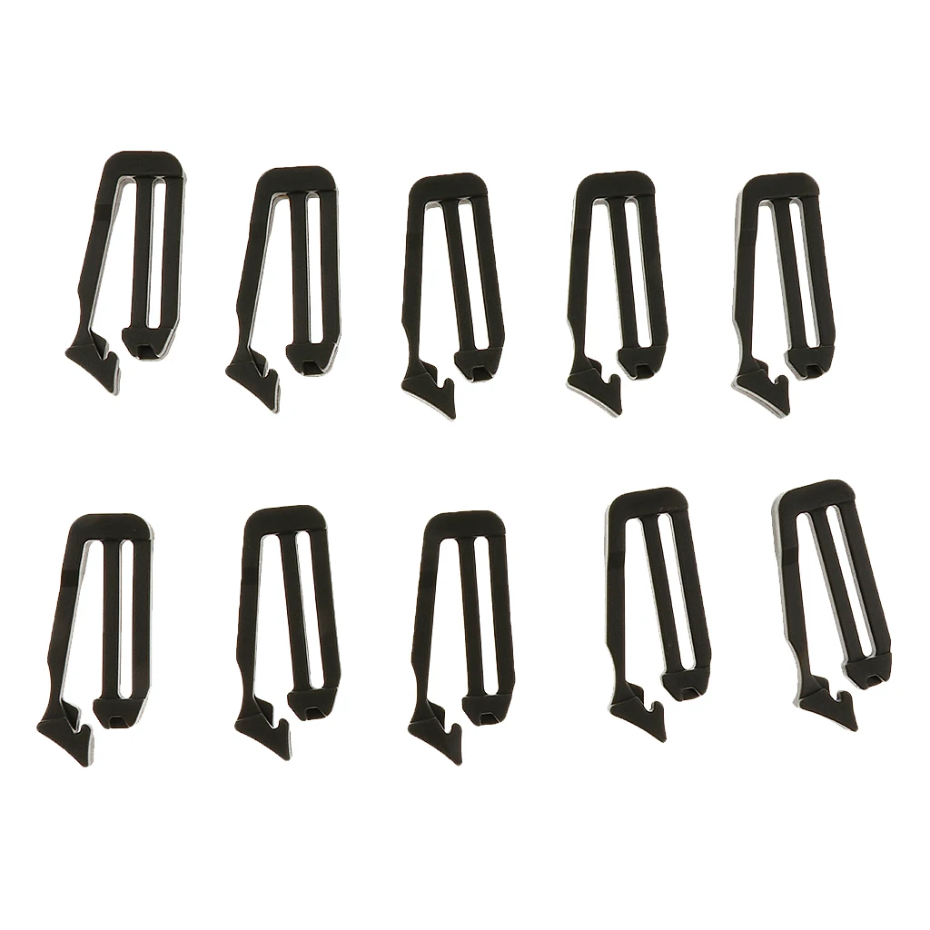 10pcs 25mm Plastic  Molle Strap Backpack Bag Web Connecting Buckle Clip