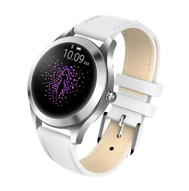 leather white HETNGSYOU женские Смарт-часы водонепроницаемые Bluetooth спортивные приборы для измерения артериального давления фитнес-часы для мужчин Smartwatch для Android IOS - Цвет: leather white