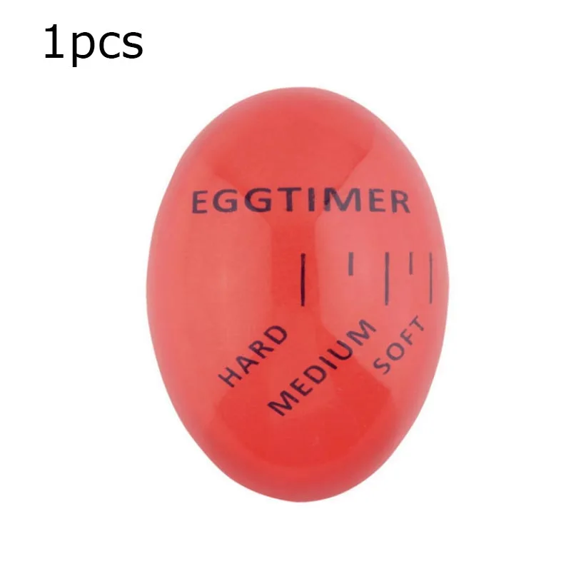 1 шт. яйцо идеальный цвет таймер с изменяющимся вкусным мягким твердым вареным яйцом для приготовления пищи кухня Экологичная Смола Яйцо Таймер красный таймер - Color: 1