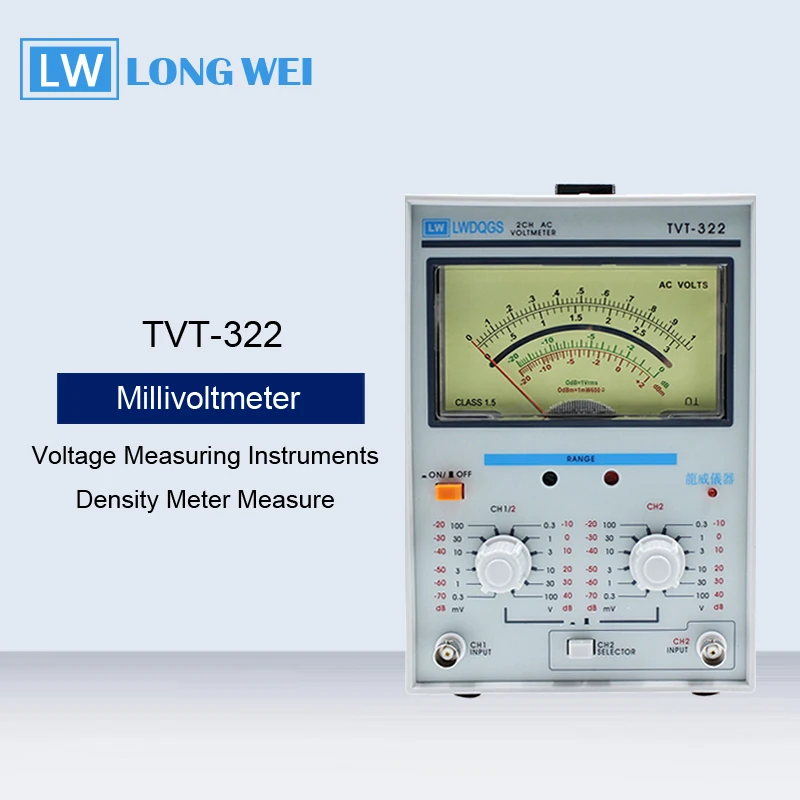 

High Precision Pointer Digital AC Millivoltmeter Voltage Measuring Instruments Density Meter Measure Frequency 5Hz-1MHz