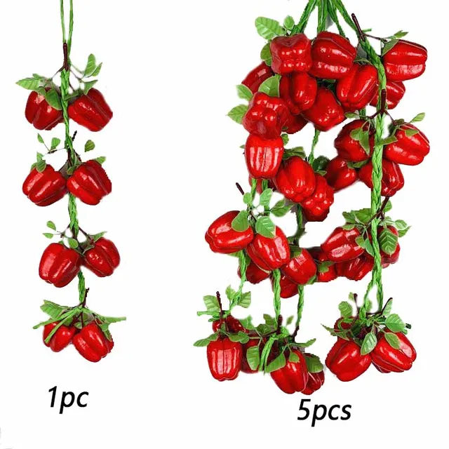 VOSAREA 17 Unidades Vegetais Falsos Pimentões Frescos Artificial Brinquedo  De Batata Pimentões Vermelhos Malagueta Falsa Vegetariano Falso Filho