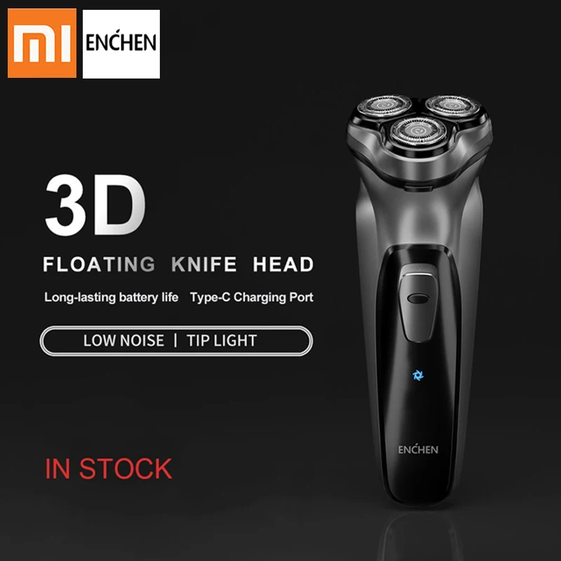 Бритва Enchen электробритва BlackStone 3D мужская моющаяся с USB портом|Электробритвы| |