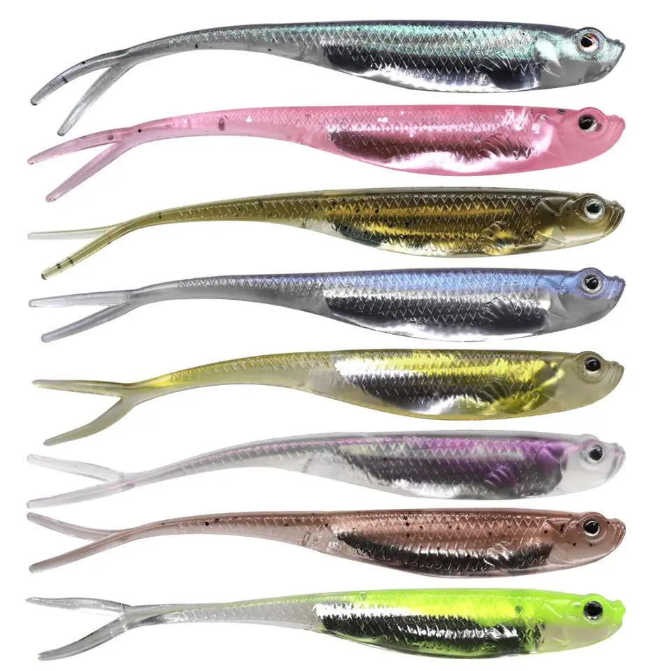 NOEBY 6pcs/lot Soft Lure 75mm/2.5g T- Fishing Lures Soft Worm Japan Shad  Swimbait Jig Head Fly Fishing Silicon Rubber Fish : NW208, 1pack 6pcs :  : Sports, Fitness & Outdoors