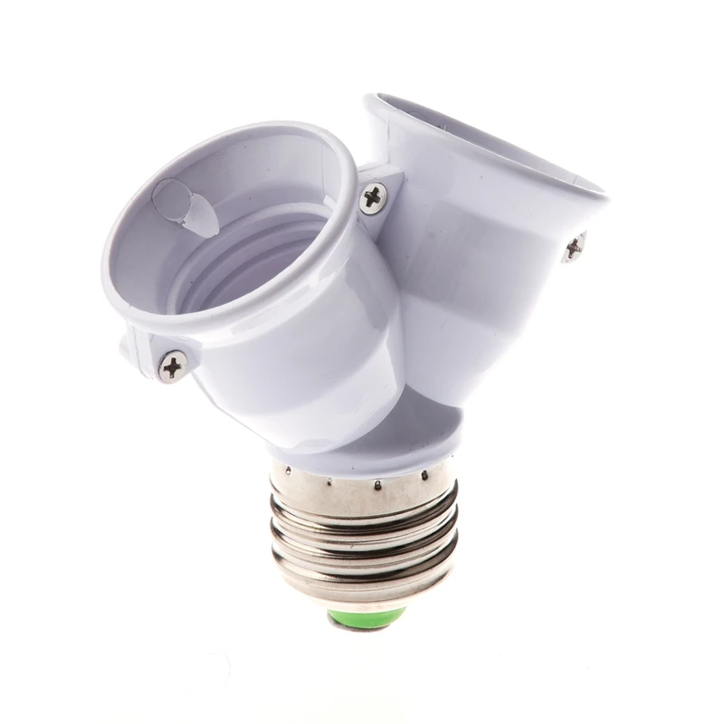 

E27 1 to 2 E27 LED Light Lamp Bulb Adapter Converter Split Splitter Base Socket #8