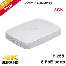 Dahua 8 Channel Smart 1U 8 PoE Ports 4K H.265 Network Video Recorder NVR2108-8P-4KS2 Lite 1 HDD Up to 8Mp Resolution NVR