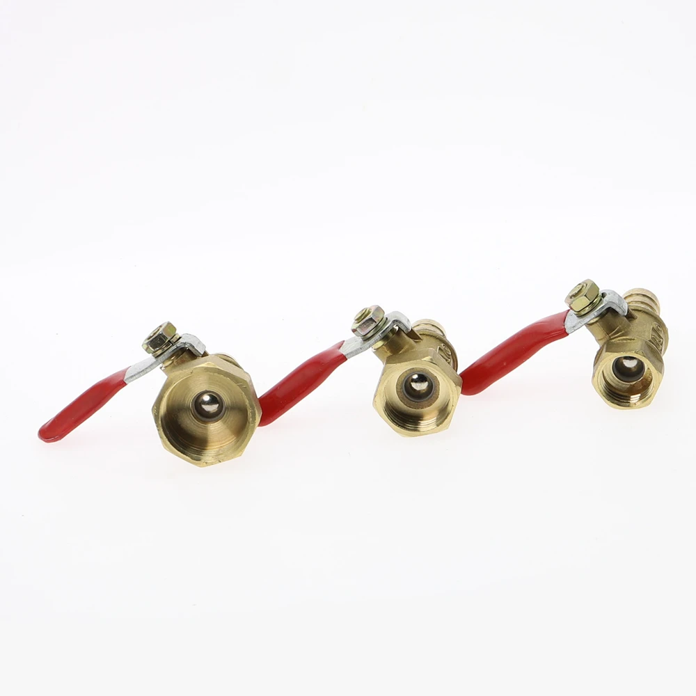 Латунный шариковый клапан 4 12 шлангов 1/8 'Ƈ/2'' 1/4 ''гнездовой резьбовой