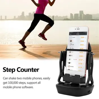 

Creative Automatic Walking Swing Mobile Phone Pedometer Brush Stepper Eternal Instrument Stepper Machine Craft Ornaments