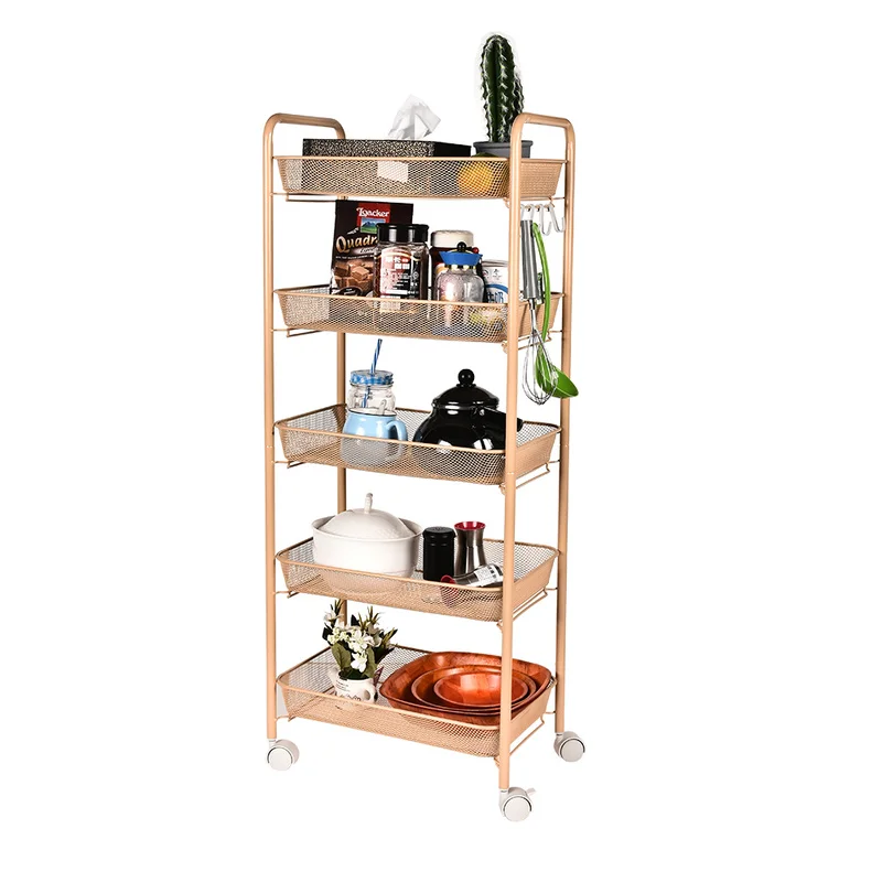 3 4 5 Layers Shelf Shelving Rack Rolling Kitchen Pantry Storage