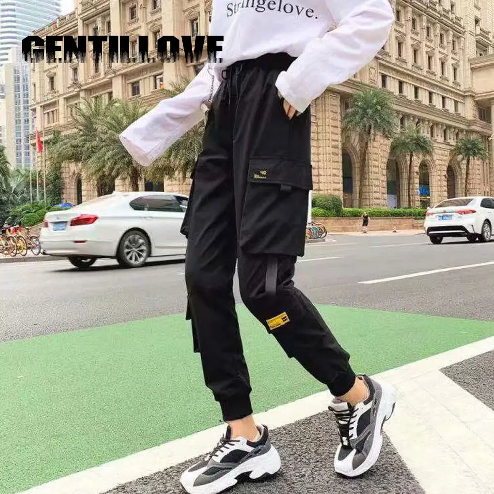 women's cargo pants with elastic ankles