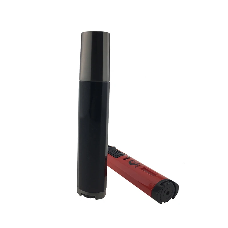 Guevara Torch Lighter 2 Jet Butane Refillable Fluid Protable Windproof Cigar Lighter for BBQ Fireworks for Cooking