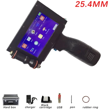 

25.4mm QR Bar Batch Code variable Date Variable Number Logo Expiry Date Label Portable Hand Jet Handheld Thermal Inkjet Printer