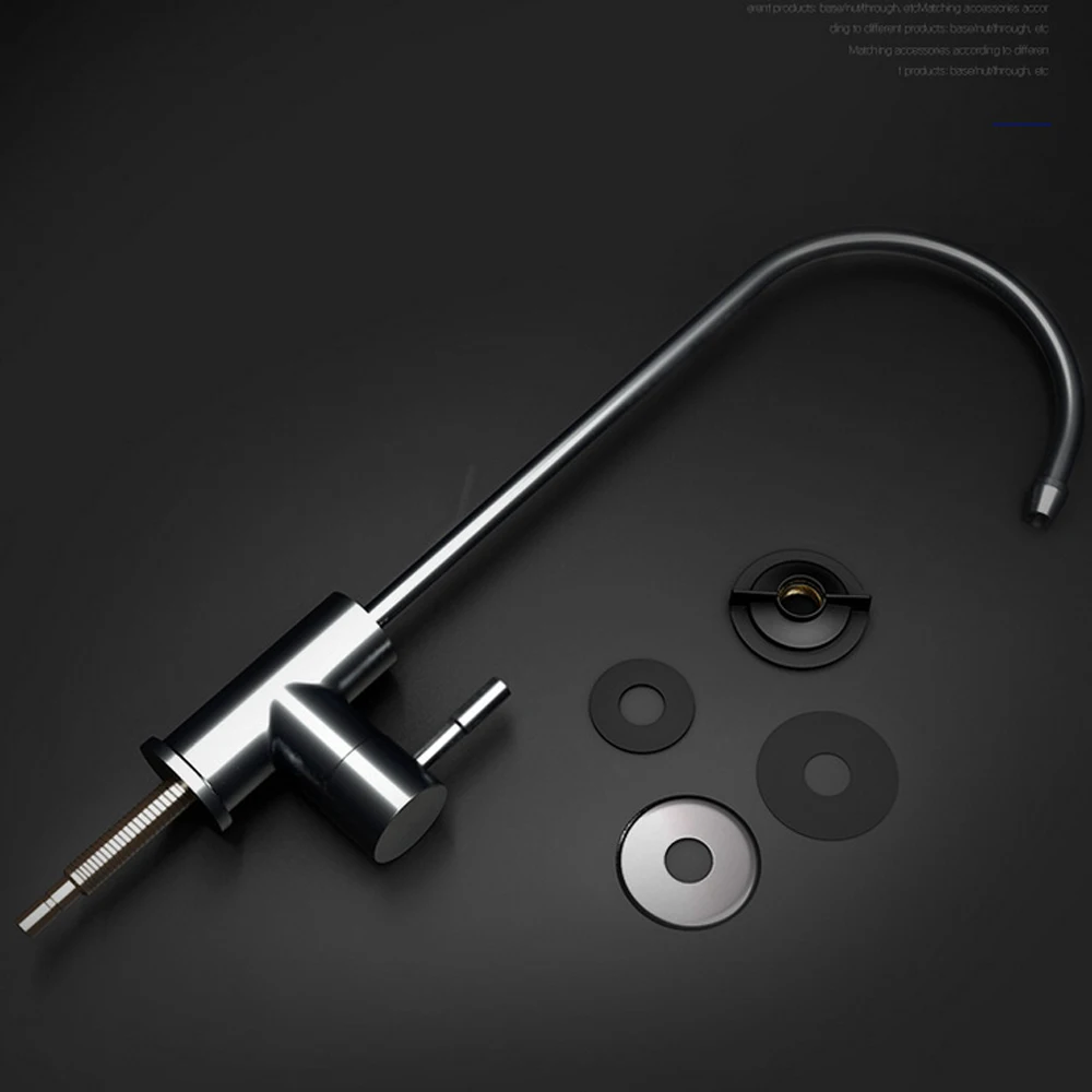 Kitchen Faucet 1/4 Inch Drinking Water Filter Faucet Reverse Osmosis System 360 Rotation Stainles Steel Sink Faucet Purifier 5