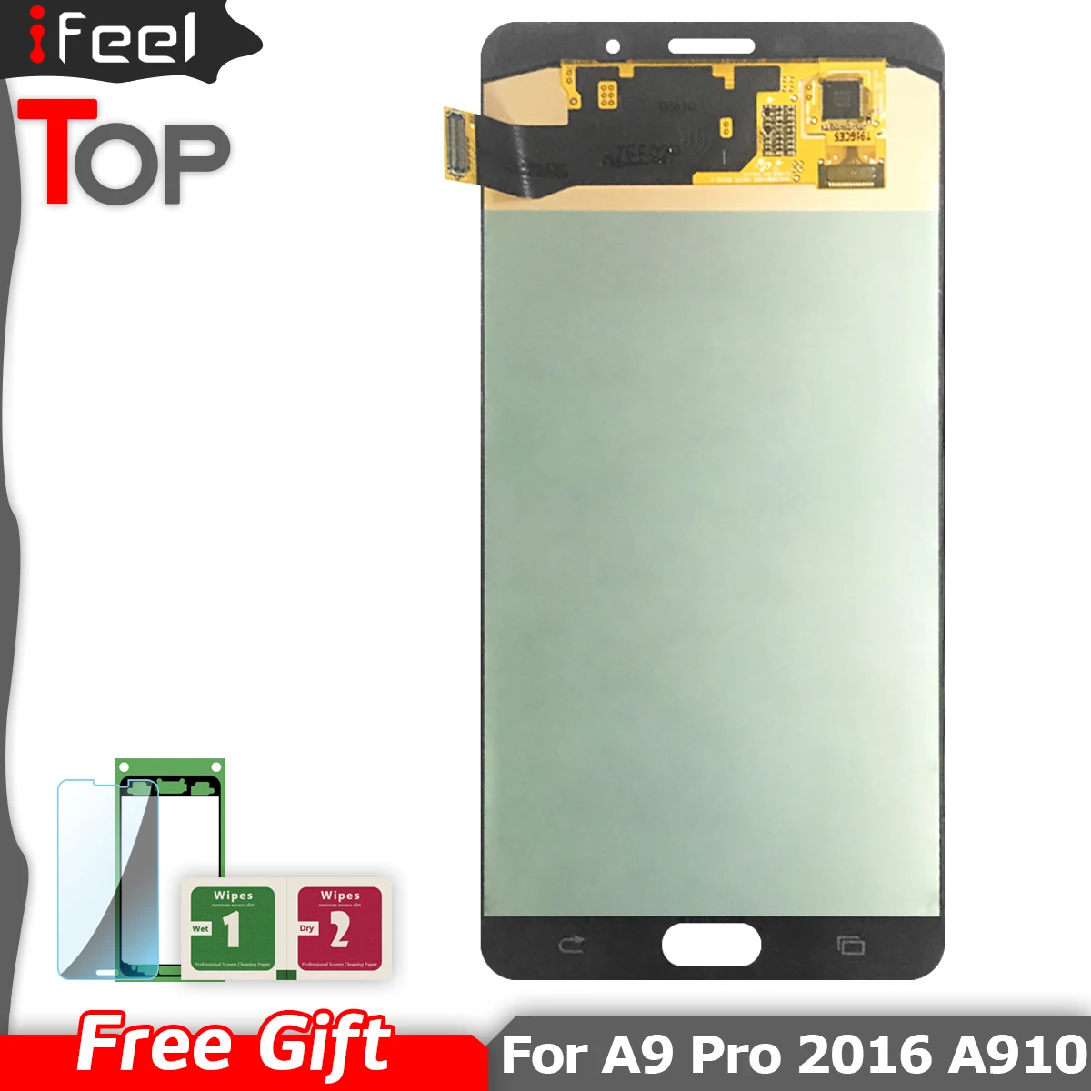 Сменный ЖК экран AMOLED для SAMSUNG Galaxy A9 сенсорный дигитайзер Pro A910 A9100|Экраны мобильных