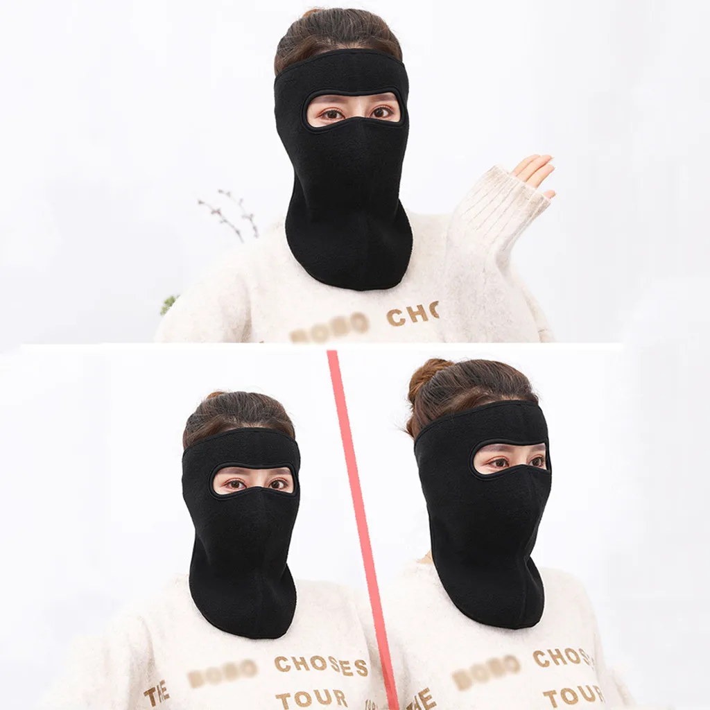 Winter Cycling Face Mask Ski Cap Bike Face Thermal Fleece Scarf Women Face Mask Snowboard Ski Mask Shield Hat Bicycle