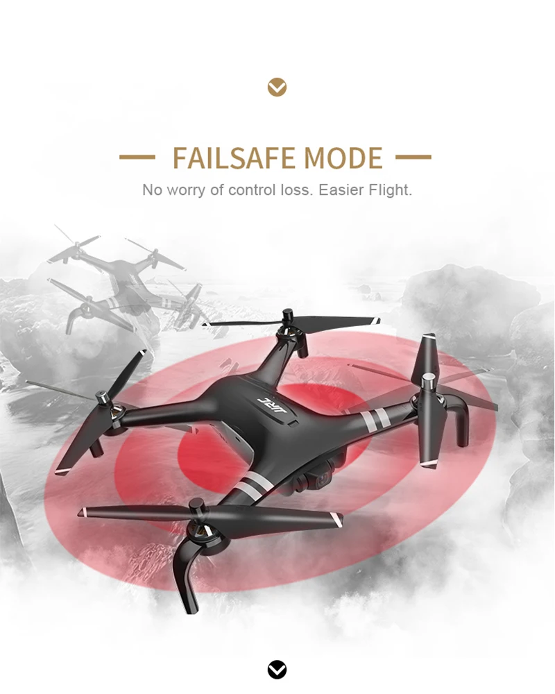 JJRC X7P умный Радиоуправляемый Дрон Квадрокоптер Радиоуправляемый gps Дрон 5G wifi 1 км FPV 4K камера позиционирования двухосевой карданный полёт 25 минут черный/белый