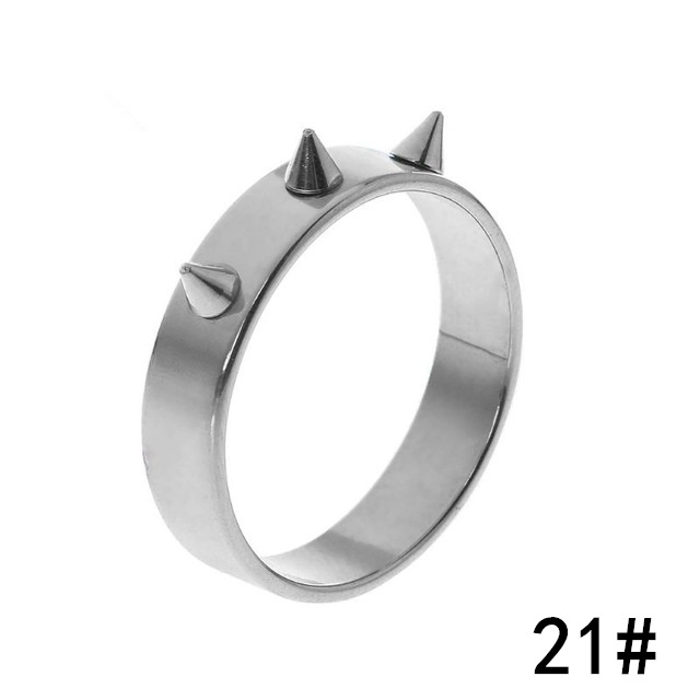 Female Man Safety Survival Ring Tool Self Defense Stainless Steel Ring Finger Defense Ring Tool Outdoor Gadget