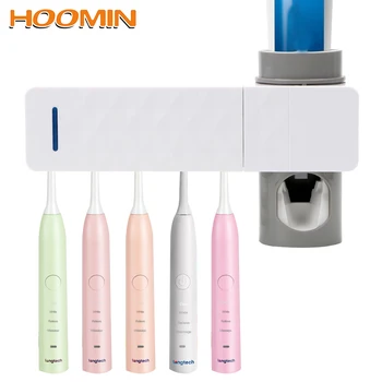 

HOOMIN Sterilizer UV Light Toothbrush Holder Cleaner Toothpaste Squeezer Bathroom Automatic Toothpaste Dispenser
