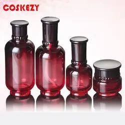 LGX22-180ml пустой стеклянный тонер бутылки с крышкой, роскошные кремовые стеклянные бутылки для косметики оптом