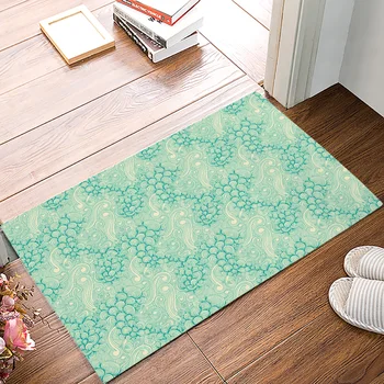 

Ocean Wave Japanese Texture Bohemian Door Mats Kitchen Floor Bath Entrance Rug Mat Rubber Non Slip