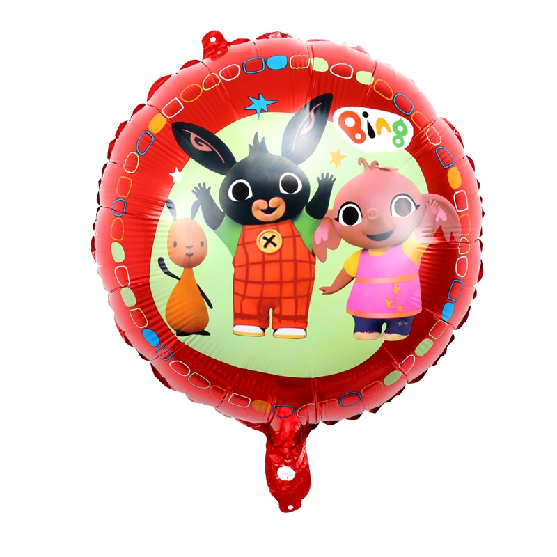 5/10pcs 18inch Bing Bunny Foil Balloon Cartoon Rabbit Animal Balloons Toys For Kids Children Birthday Party Decorations Globos